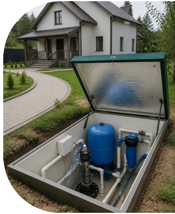 Автономное водоснабжение дома в Минеральных Воде от 155370 р. | АПаруса-Мнр