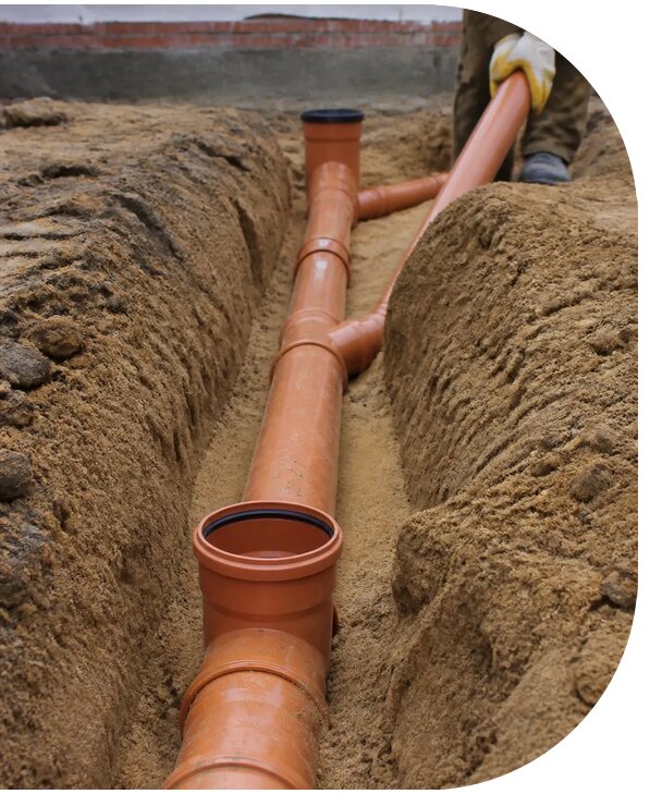 Прокладка канализационных труб для дома и участка в Минеральных Воде