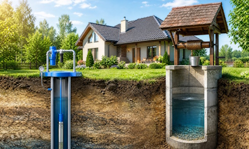 Автономное водоснабжение загородного дома Минеральные Воды: скважина или колодец